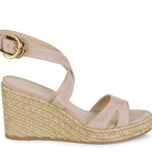 Stuart Weitzman Zuzu Suede Wedge Sandals